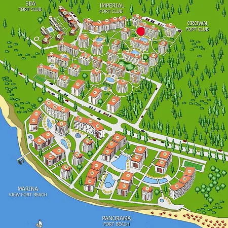 Sea View Panoramic Apartments, Noks Crown Club Apartman Szveti Vlasz